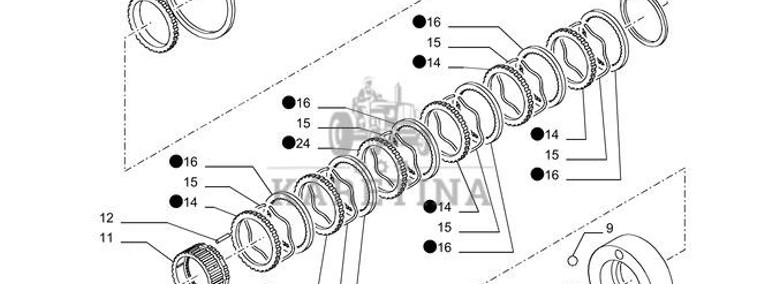 New Holland T6010 Piasta 5195746-1