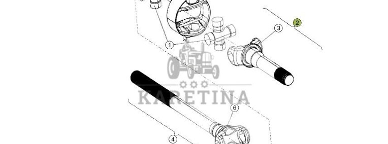 Claas Xerion 4000 - mechanizm róźnicowy dyferencjał - przegub podwójny 0014996640-1