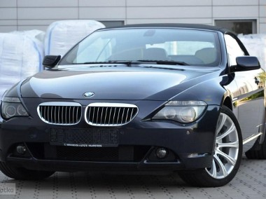 BMW SERIA 6 Mega 650i Cabrio Zarejestrowane Serwis Skóra Navi 2xPdc Gwarancja-1