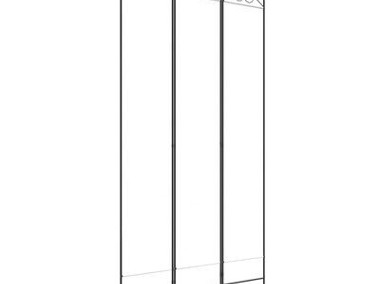 vidaXL Parawan 3-panelowy, biały, 120x220 cm, tkanina-1