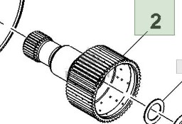 John Deere 8110 8210 8310 8410 Piasta CZĘŚCI R108580