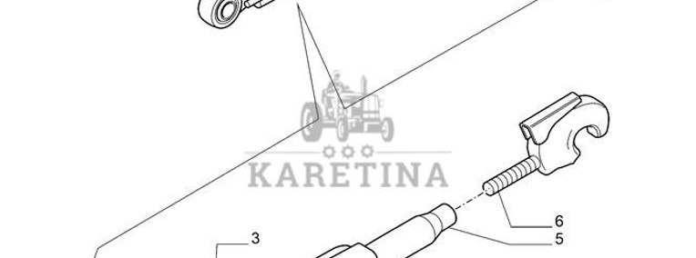 New Holland T6010 Zesp konc ciegla pod m30 x 3 5196287-1