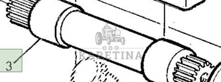 John Deere 6800 6900 Wał Wachliwy Wałek Ramion Podnośnika R111550-1