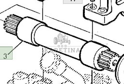 John Deere 6800 6900 Wał Wachliwy Wałek Ramion Podnośnika R111550