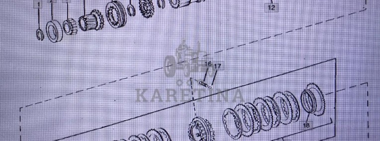 John Deere R78985/bęben synchronizatora/John Deere 4555/4755/4955 Nr części R78985-1