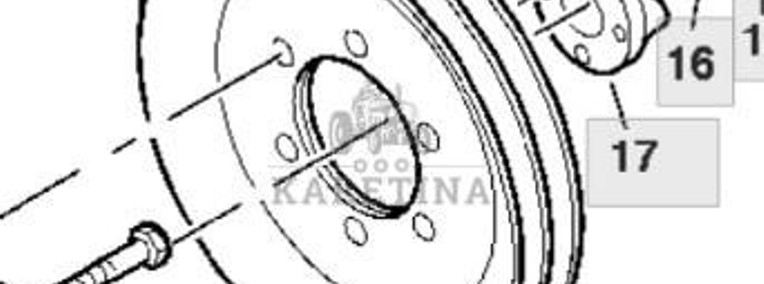 John Deere 9780CTS 9780HM 9780 CTS Koło Prowadzące H161415 CZĘŚCI-1