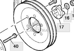John Deere 9780CTS 9780HM 9780 CTS Koło Prowadzące H161415 CZĘŚCI