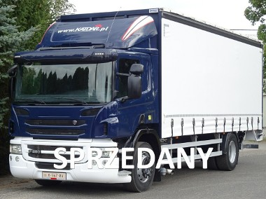 Scania P250 Euro 6 Firanka winda klapa poduszki sprowadzony Scania P 250 Euro 6 firanka winda klapa przebieg udokumentowany Spro-1