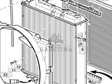 John Deere 6230 6630 Chłodnica AL167987 L176300 L166239-2