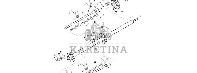 John Deere 960 - Wał napędowy DC212485 (Podbieracz)-1