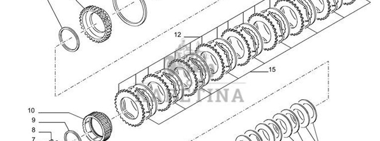New Holland T6010 T6090 T6070 Piasta 47136630-1