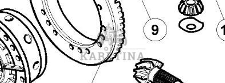 CLAAS RENAULT ATLES 936 RZ V5 Atak Mechanizmu Różnicowego Przekładnia 6005026886 60 0502 688 6-1