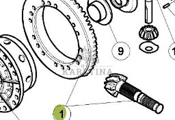 CLAAS RENAULT ATLES 936 RZ V5 Atak Mechanizmu Różnicowego Przekładnia 6005026886 60 0502 688 6