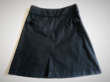 Czarna spódnica z zapinanymi kieszeniami  40  bawełna  H&M-1