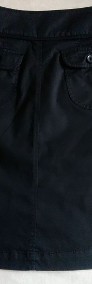 Czarna spódnica z zapinanymi kieszeniami  40  bawełna  H&M-4