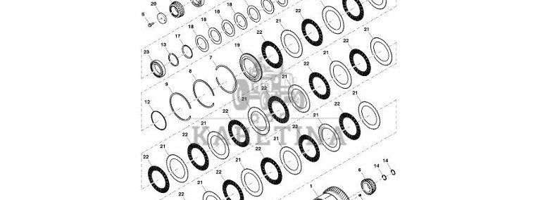 John Deere 9470RX - Bieg YZ502827 (Przekładnia Power Shift)-1
