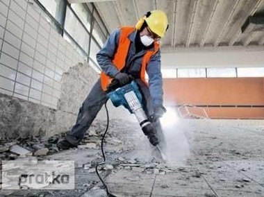 Skuwanie Glazury płytek tynku betonu, Wyburzanie ścian ,rozbiórka-1