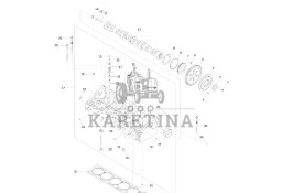 John Deere 9470RX - Głowica cylindra regen. SE502684 (Silnik)