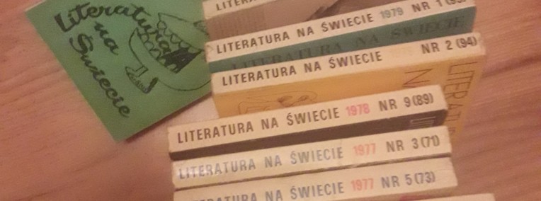 „Literatura na świecie” miesięcznik z lat 70. i 80. (razem 9  numerów)-1