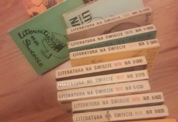 „Literatura na świecie” miesięcznik z lat 70. i 80. (razem 9  numerów)