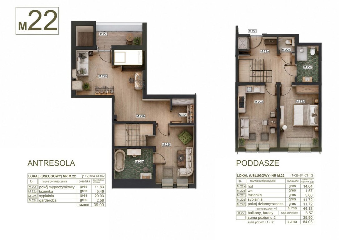 Dwupoziomowy apartament z widokiem na Giewont - Widok 2