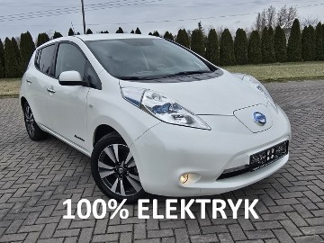 Nissan Leaf Elektryk. Full-Opcja. Serwis.Automat.Navi,Kam.360Stopni.Skóry.Ledy