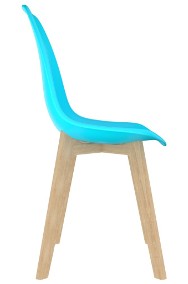 vidaXL Krzesła stołowe, 2 szt., niebieskie, plastik289125-2