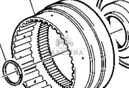 John Deere 6068HLA73 6820 6920 6920S Koło Koronowe CZĘŚCI L171322
