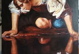 Kopia obrazu Caravaggia - "Narcyz"