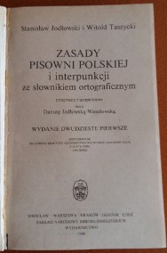 Zasady pisowni polskiej i interpunkcji ze słownikiem - Jodłowski/Taszycki.-2
