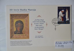 Papież Jan Paweł II + 30 lecie Radia Maryja FDC Fi 5188