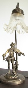 Mosiężna Lampka stołowa ze skrzypkiem -4