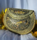 Torebka orientalna boho bohemian kopertówka metalowa brązowa retro mozaika