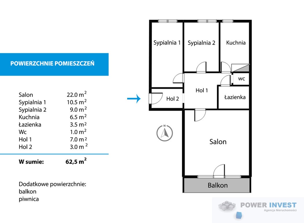 3 pokoje, wiele możliwości. Nowa oferta. - Widok 6