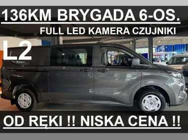 Ford Transit Transit Custom L2 136KM 6-os. Brygadowy Trend Niska Cena ! Kamera Czujniki-1
