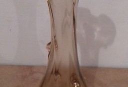 Wazon szklany brązowy „sękacz”, Vintage, do sprzedania