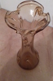 Wazon szklany brązowy „sękacz”, Vintage, do sprzedania-2