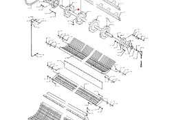 Massey Fergusson MF 30 - wał separatora ziarna D28382108