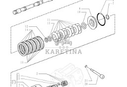 New Holland T6010 T6090 Wałek 780mm l 47128709