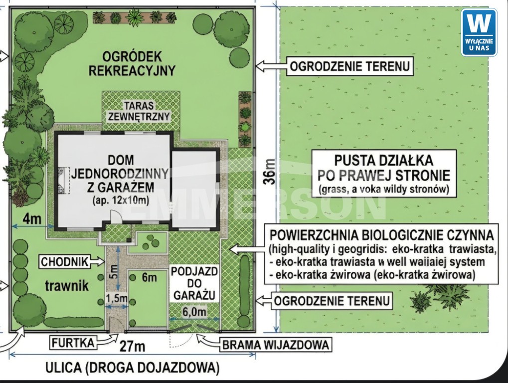 działka budowlana, blisko lasu – pohled 3