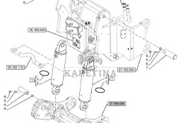 New Holland T6090 T6070 Siłownik podnośnika 84527512