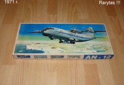 Model Samolotu An-12 , 1:100 -Veb Plasticart Antyk