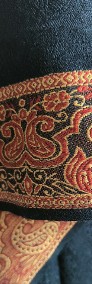 Nowy duży szal orientalny czarny wzór boho bohemian arabski elegancki-4