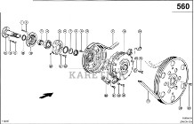 Claas Lexion 600 KOŁO PASOWE 0002607500 (Przekładnia redukcyjna bębna młócącego)