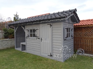 Domek z drewna domki drewniane drewutnie wiaty architektura ogrodowa Producent -1