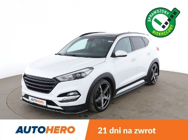 Hyundai Tucson III 4x4, Multifunkcja, zestaw głośnomówiący, klimatyzacja, obniżone zawi-1