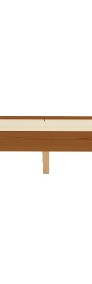 vidaXL Rama łóżka, jasnobrązowa, lite drewno sosnowe, 160 x 200 cm 283290-3