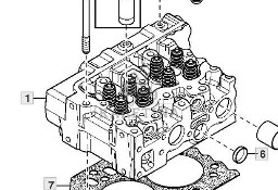 John Deere 6920 6920S Głowica Cylindra CZĘŚCI RE507777 RE553419