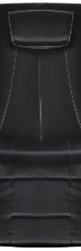 vidaXL Fotel masujący, czarny, sztuczna skóra 242510-3