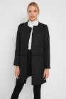Nowy płaszcz Orsay L 40 czarny płaszczyk prosty pudełkowy klasyczny elegancki